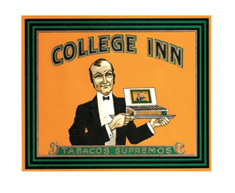 Framed College Inn Print