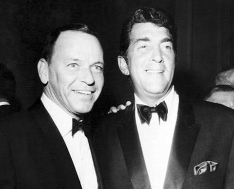 Framed Frank Sinatra and Dean Martin Print