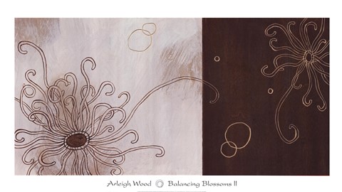 Framed Balancing Blossoms II Print
