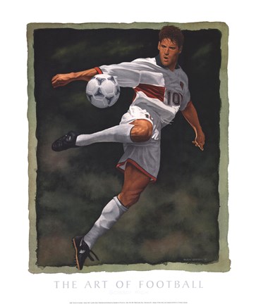 Framed Art of Football - Scissor Kick Print