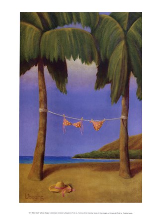 Framed Bikini Beach Print