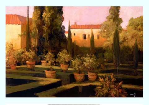 Framed Verona Garden Print