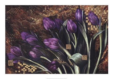 Framed Regal Tulips Print