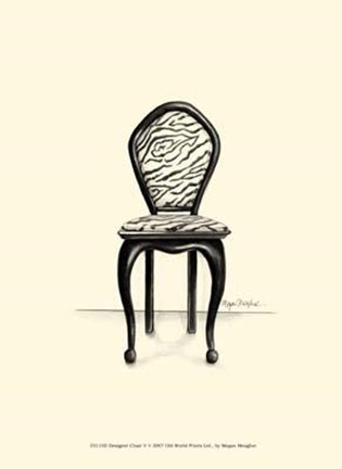 Framed Designer Chair V Print