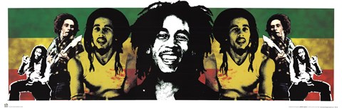Framed Bob Marley Rastaman Print