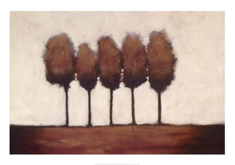 Framed Five Trees Print