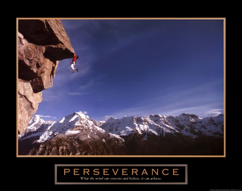 Framed Perseverance – Cliffhanger Print