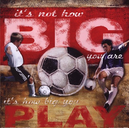 Framed Big Play - Soccer Print