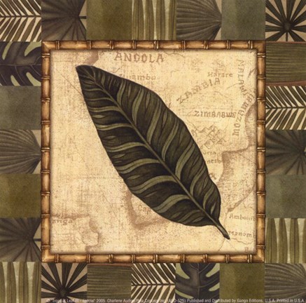 Framed Tropical Leaf III - Special Print