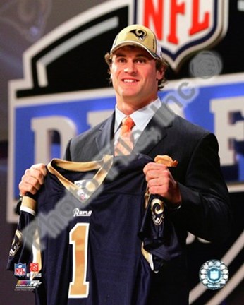 Framed Chris Long 2008 Draft Day -  NFL Draft # 2 Pick Print