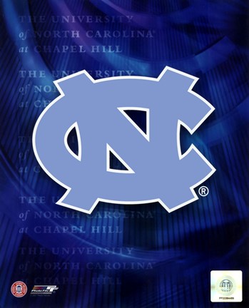 Framed University of North Carolina 2008 Logo Print