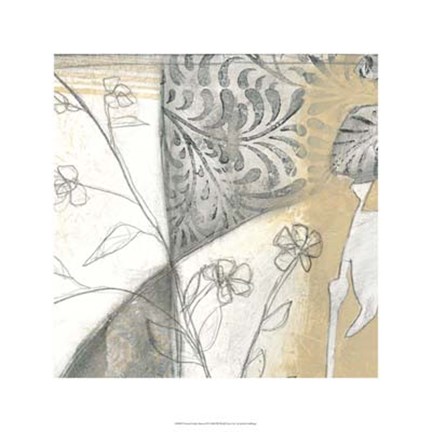 Framed Neutral Garden Abstract II Print