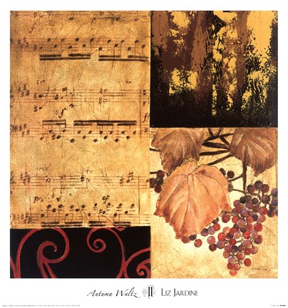 Framed Autumn Waltz II Print