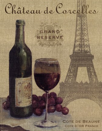 Framed Travel Wine I Print