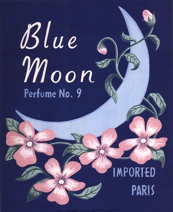 Framed Blue Moon Perfume #9 Print