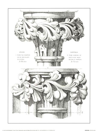 Framed English Capitals Print