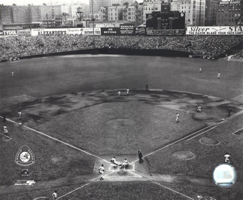 Framed Yankee Stadium Game four of the 1950 World Series Print