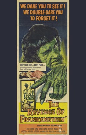 Framed Revenge of Frankenstein Print