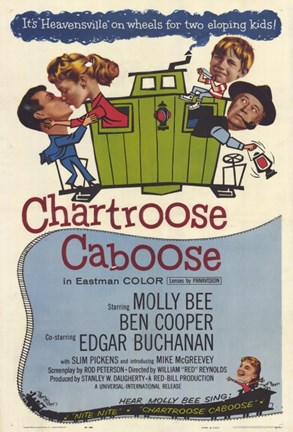 Framed Chartroose Caboose Print