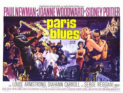 Framed Paris Blues Print