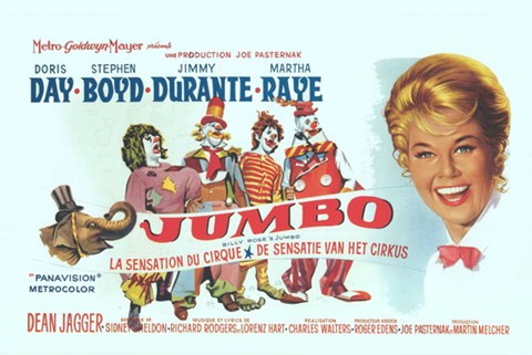 Framed Jumbo Doris Day Print