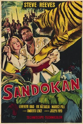 Framed Sandokan The Great Print