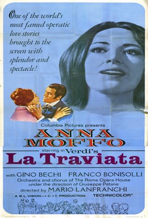 Framed La Traviata Anna Moffo Print