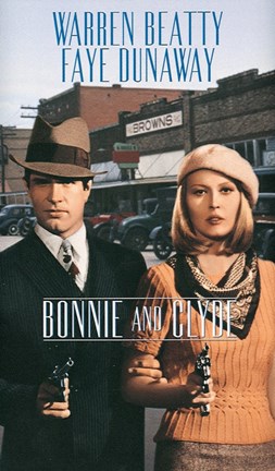 Framed Bonnie and Clyde Faye Dunaway Print