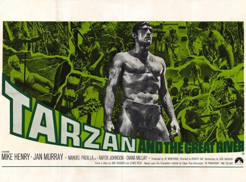 Framed Tarzan and the Great River, c.1967 - style B Print
