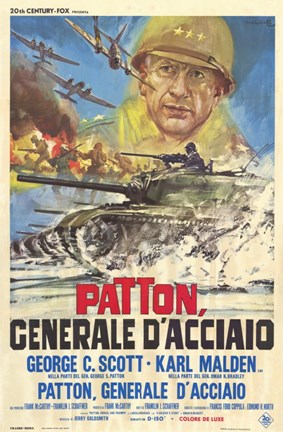 Framed Patton - Italian Print
