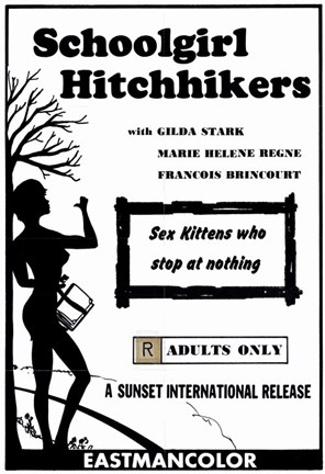 Framed Schoolgirl Hitchhikers Print