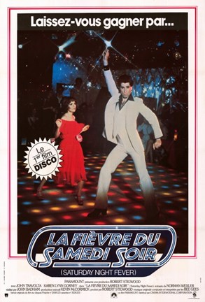 Framed Saturday Night Fever (The Bee Gees) - French Print