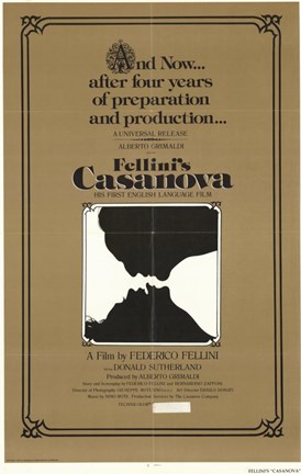 Framed Fellini&#39;s Casanova Print