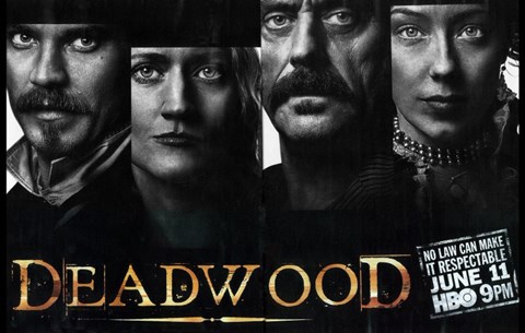 Framed Deadwood Black and White Close Up Print