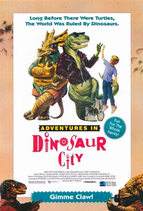 Framed Adventures in Dinosaur City Print
