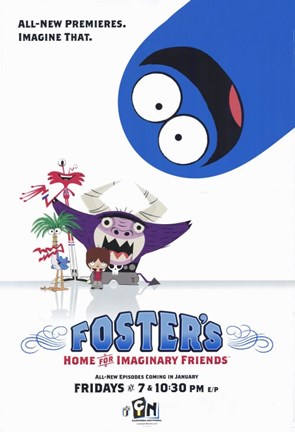 Framed Foster&#39;s Home for Imaginary Friends Print