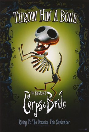 Framed Corpse Bride Throw Him a Bone Print