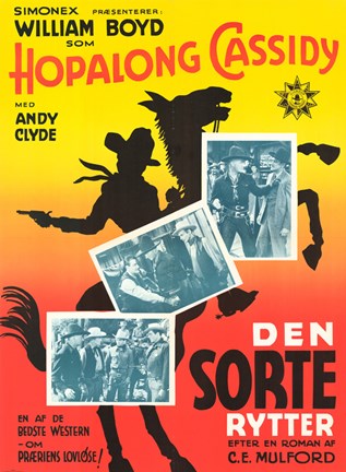 Framed Hopalong Cassidy Print