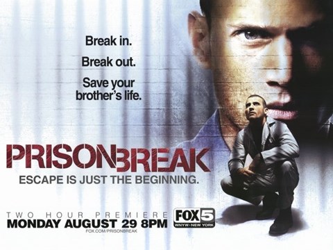Framed Prison Break (TV) Break In. Break Out. Print