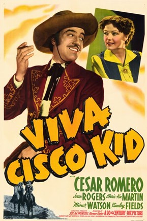 Framed Viva Cisco Kid Print