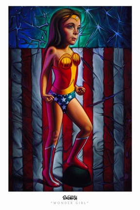 Framed Wonder Girl Print