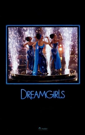 Framed Dreamgirls - in blue Print