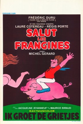 Framed Salut les frangines Print