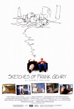 Framed Sketches of Frank Gehry Print