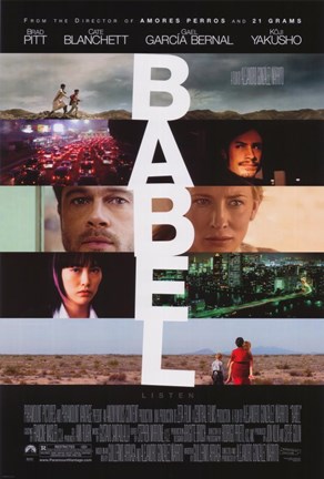 Framed Babel - faces Print
