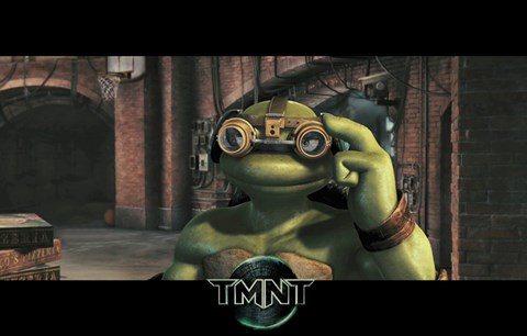 Framed Teenage Mutant Ninja Turtles Michaelangelo Goggles Print