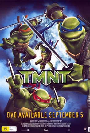 Framed Teenage Mutant Ninja Turtles DVD Print