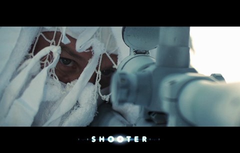 Framed Shooter - aiming Print
