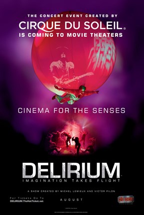 Framed Cirque du Soleil - Delirium, c.2006 (Globe) Print