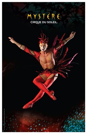 Framed Cirque du Soleil - Mystere, c.1993 (red bird) Print